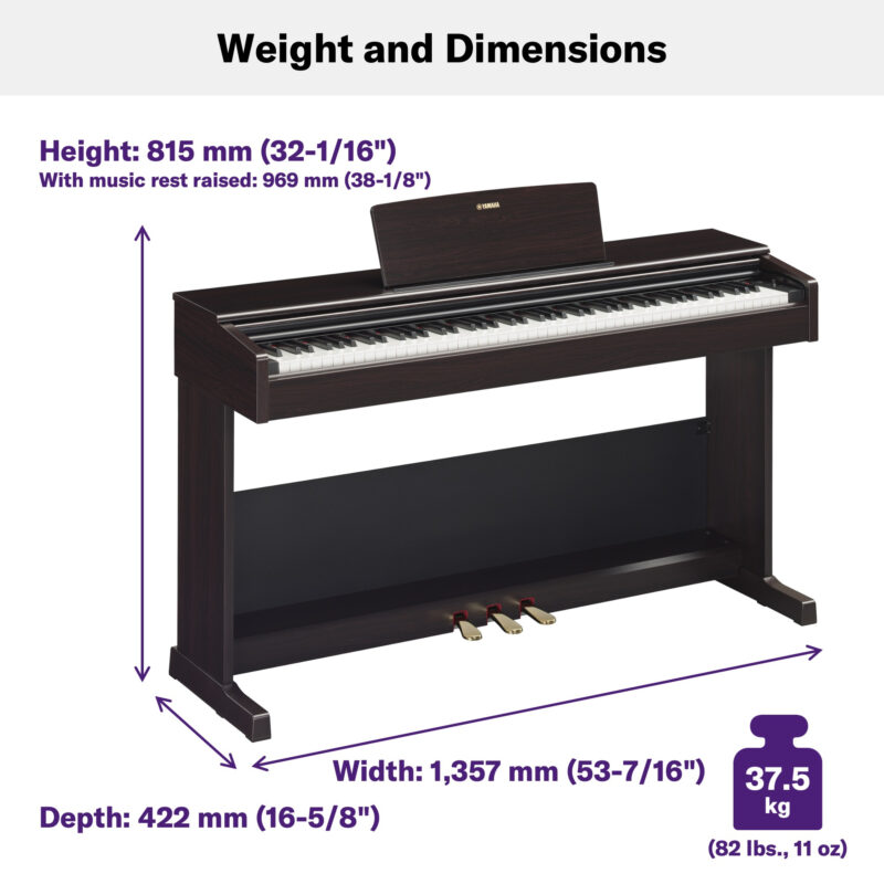 Yamaha YDP-105 Arius Digital Piano WITH ADAPTOR - Image 2