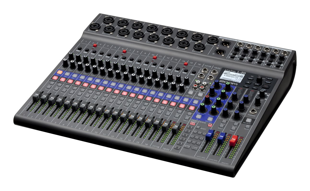Zoom LiveTrak L-20 Digital Mixer / Recorder - Leading Musical