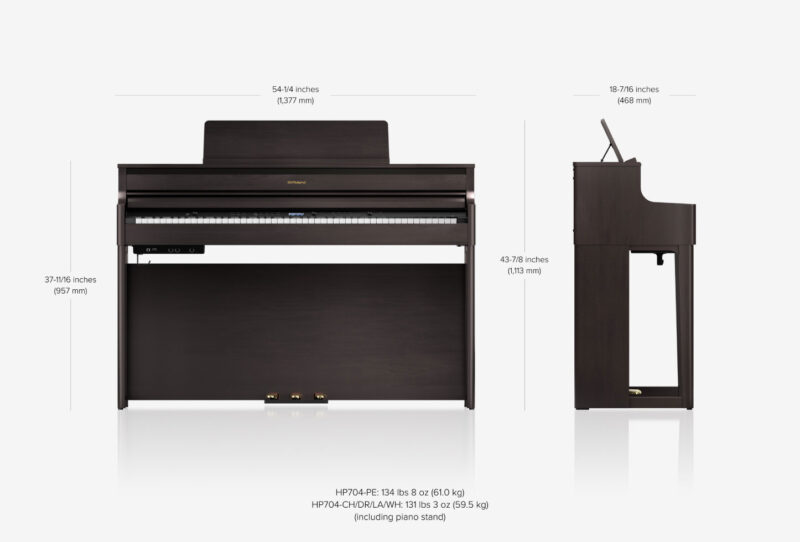 Roland Digital Piano HP704+KSH704 Stand - Image 5