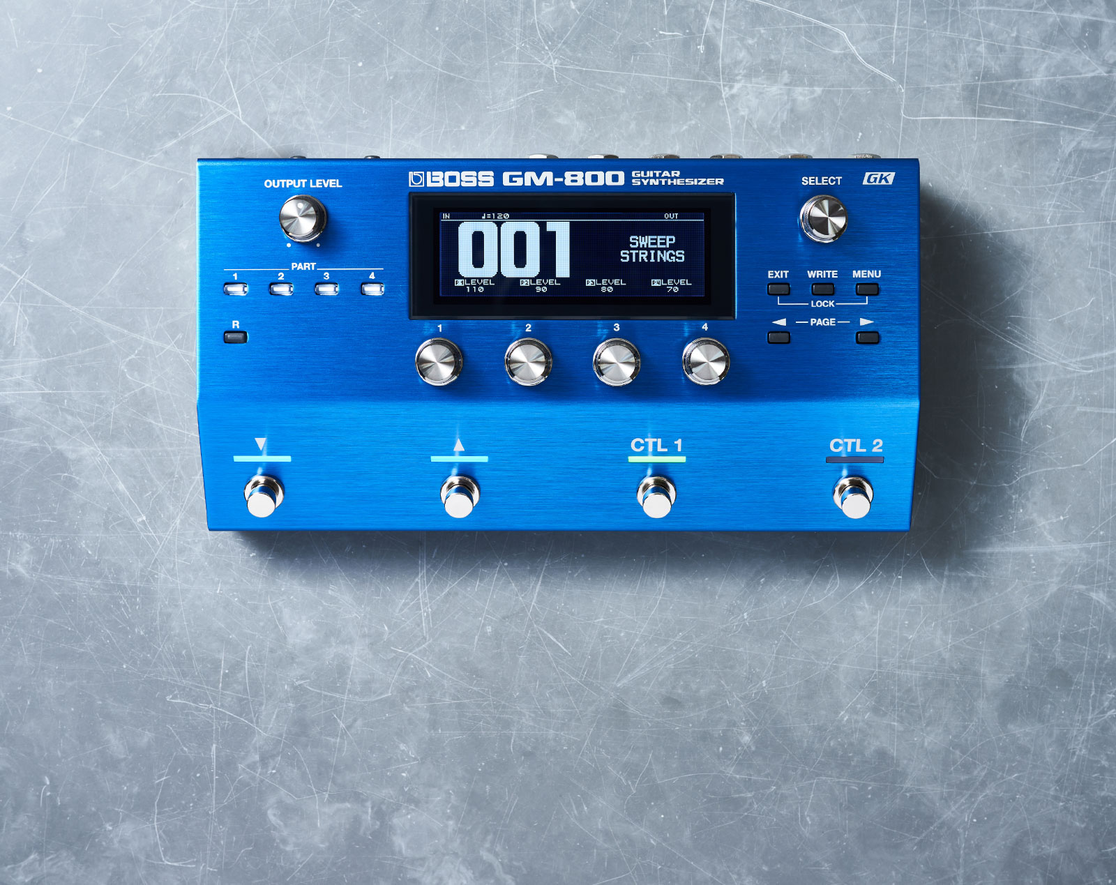 ギター BOSS GM-800 Guitar Synthesizer BOSS GM-800 GUITAR SYNTHESIZER - Leading Musical Instrument