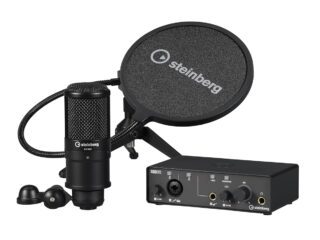 Steinberg IXO Podcast Pack with USB audio interface and condenser microphone