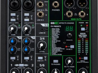 Mackie ProFX6v3 compact analog mixer with USB and built-in effects