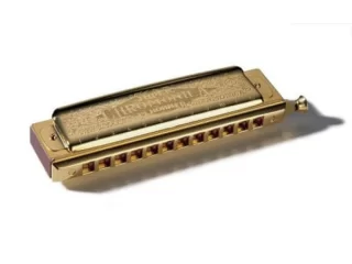 Hohner Chromonica Gold M27099 harmonica key C front view