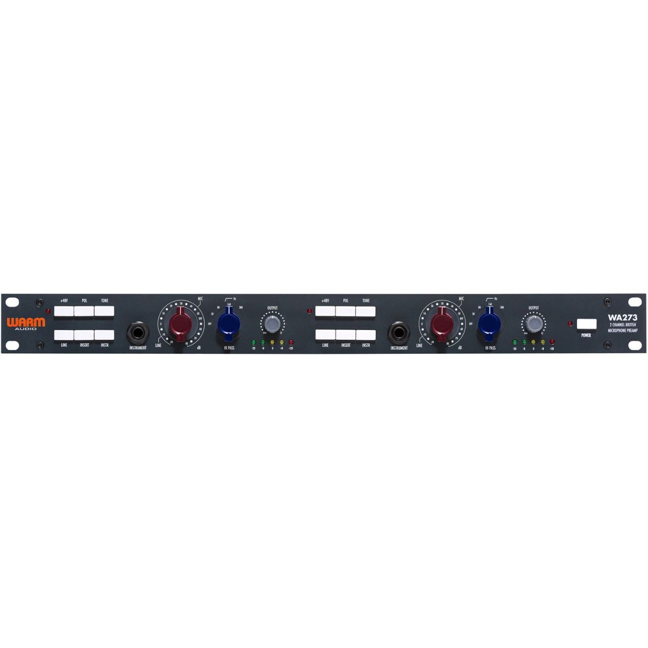 Warm Audio WA273 Dual-Channel British Mic Preamplifier front view