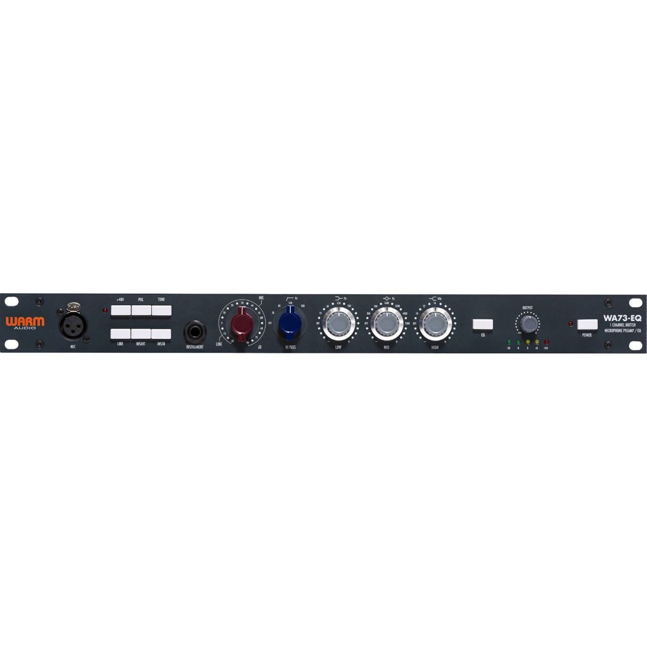 Warm Audio WA73 Single-Channel British Mic Preamplifier front view