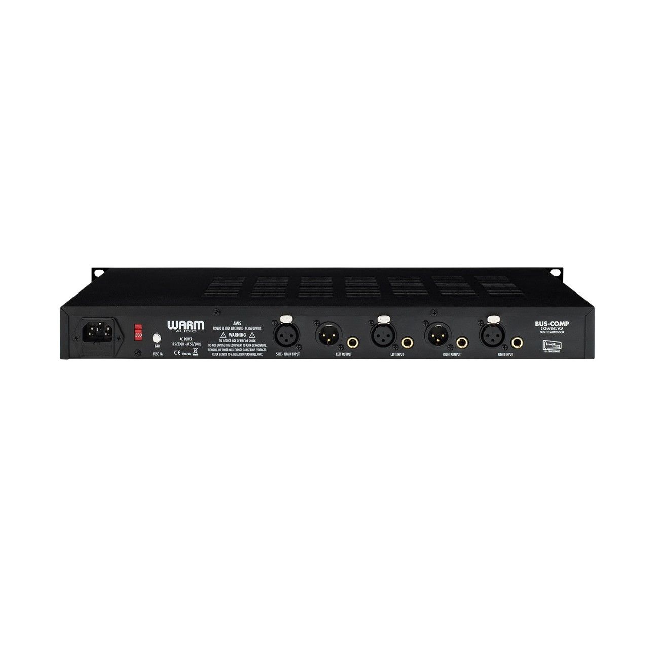 Warm Audio BUS-COMP 2-channel VCA bus compressor front view