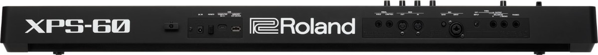 Roland XPS-60 Black 61-key music workstation synthesizer keyboard front view
