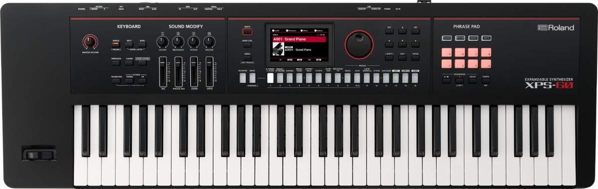 Roland XPS-60 Black 61-Key Music Workstation Synthesizer – Expandable Pro Keyboard