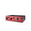 Upgrade your recording setup with the Focusrite Clarett+ 2Pre USB Audio Interface. It features two Clarett+ mic preamps, analogue Air mode, JFET instrument inputs, four balanced outputs, ADAT expansion, USB-C connectivity and 24-bit/192 kHz audio support. A flexible choice for recording, production and studio monitoring.