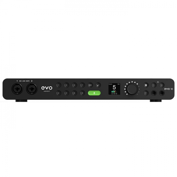 Audient EVO 16 USB Audio Interface front view
