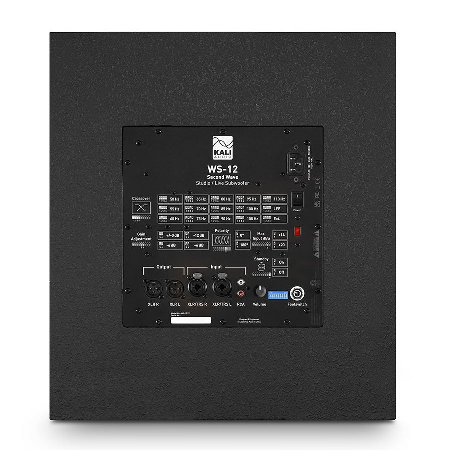 WS12 V2 -3 Kali Audio WS-12 V2 12-inch powered studio subwoofer