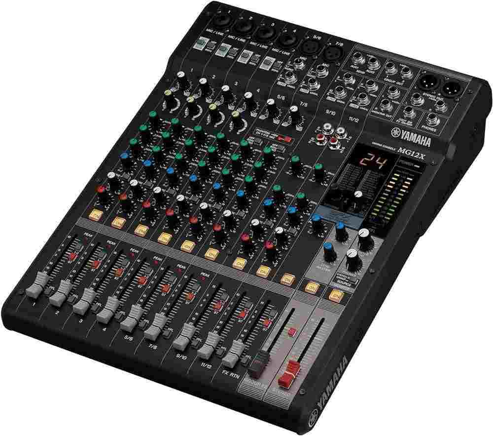Yamaha Mixer MG12X CV-2-50kb Yamaha MG12X mixer control panel
