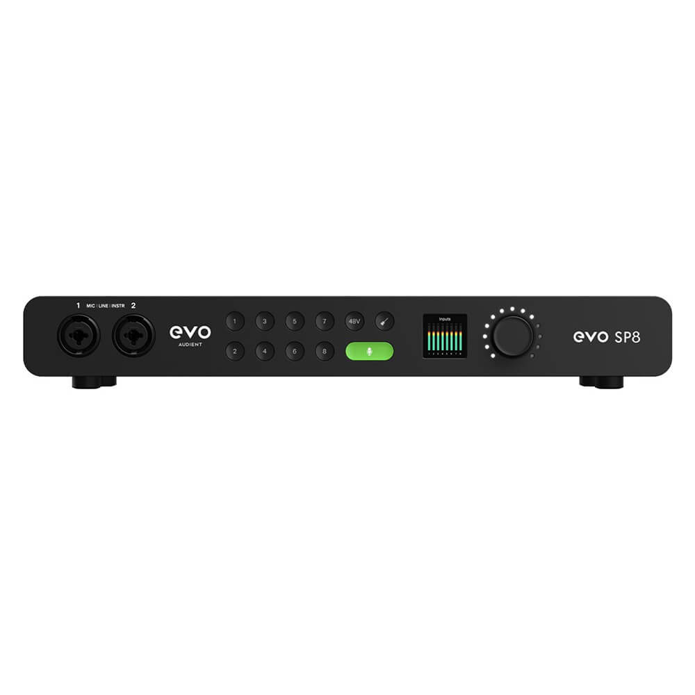 Audient EVO SP8 8-Channel Smart Preamp front view