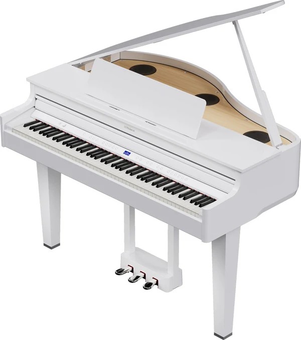 gp-6-pw_angle_top_gal-50kb Roland GP-6 PW 88-key PHA-50 Hybrid Keyboard