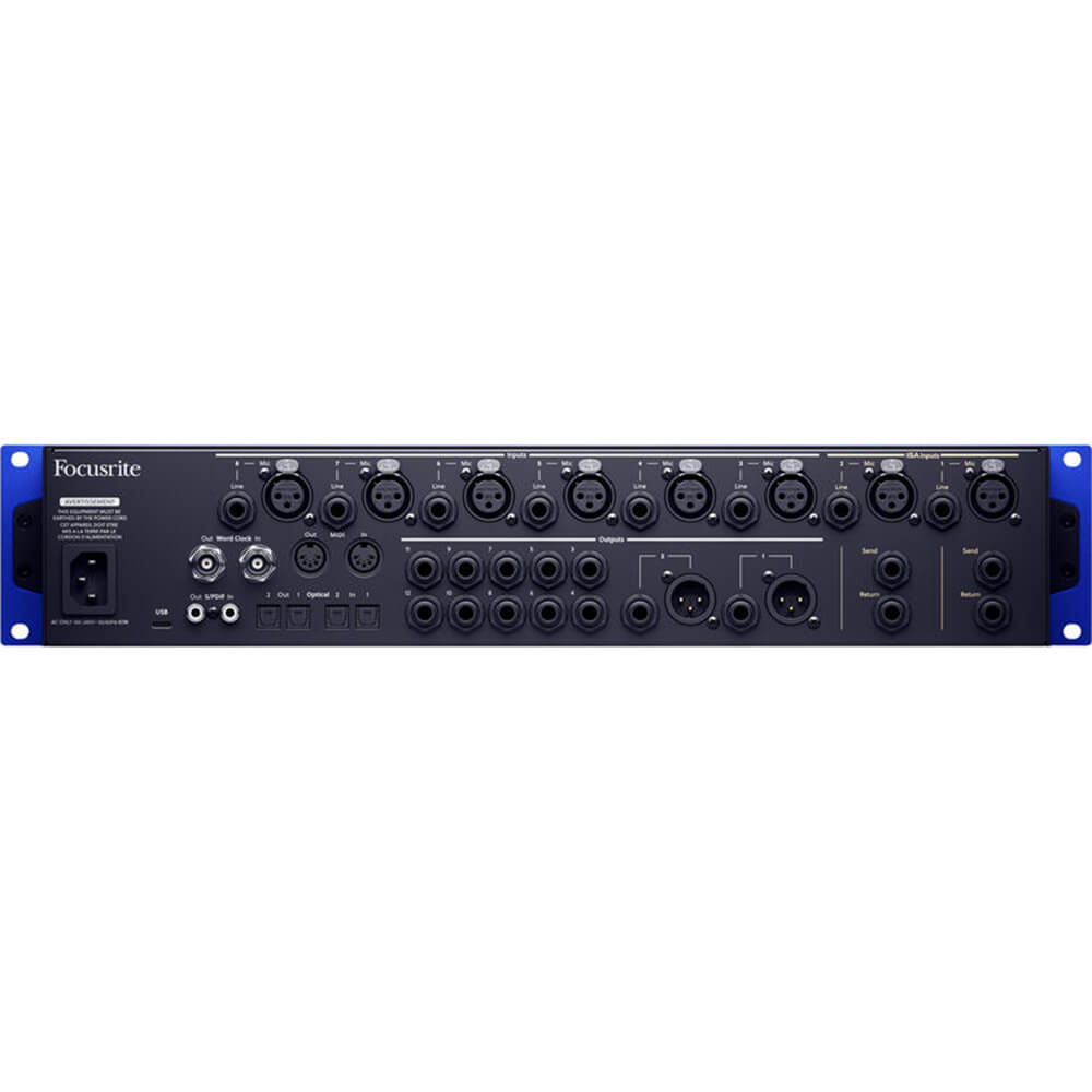 isa-c8x-back Focusrite ISA C8X USB Audio Interface front view