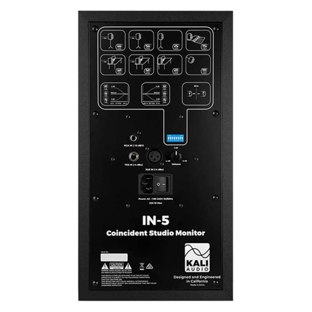 kali-audio-in-5-power-source Kali Audio IN-5 5-inch 3-way powered studio monitor pair