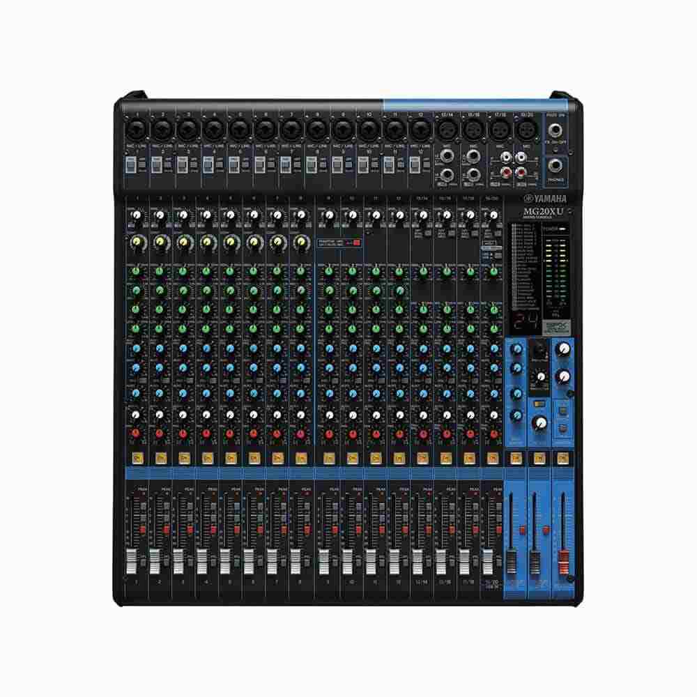 Yamaha MG20XU 20-channel USB mixer front view
