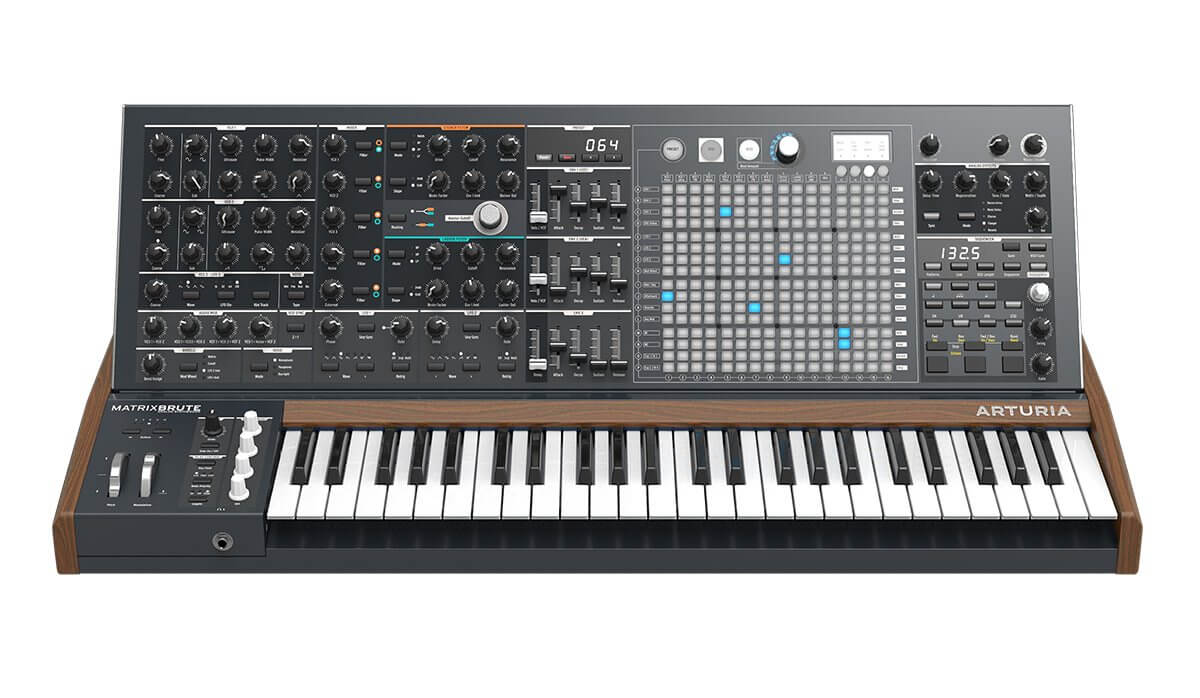 Arturia MatrixBrute analog synthesizer.