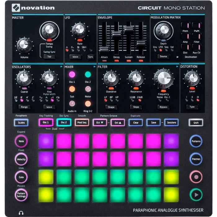 Novation Circuit Mono Station analogue synthesizer and sequencer