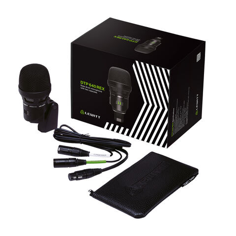 LEWITT DTP 640 REX dual-capsule kick drum microphone.