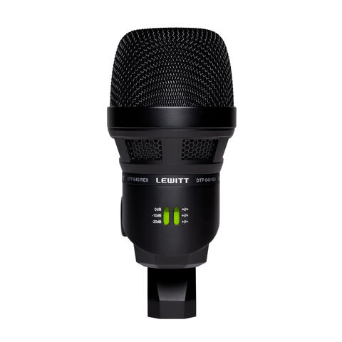 LEWITT DTP 640 REX dual-capsule kick drum microphone.