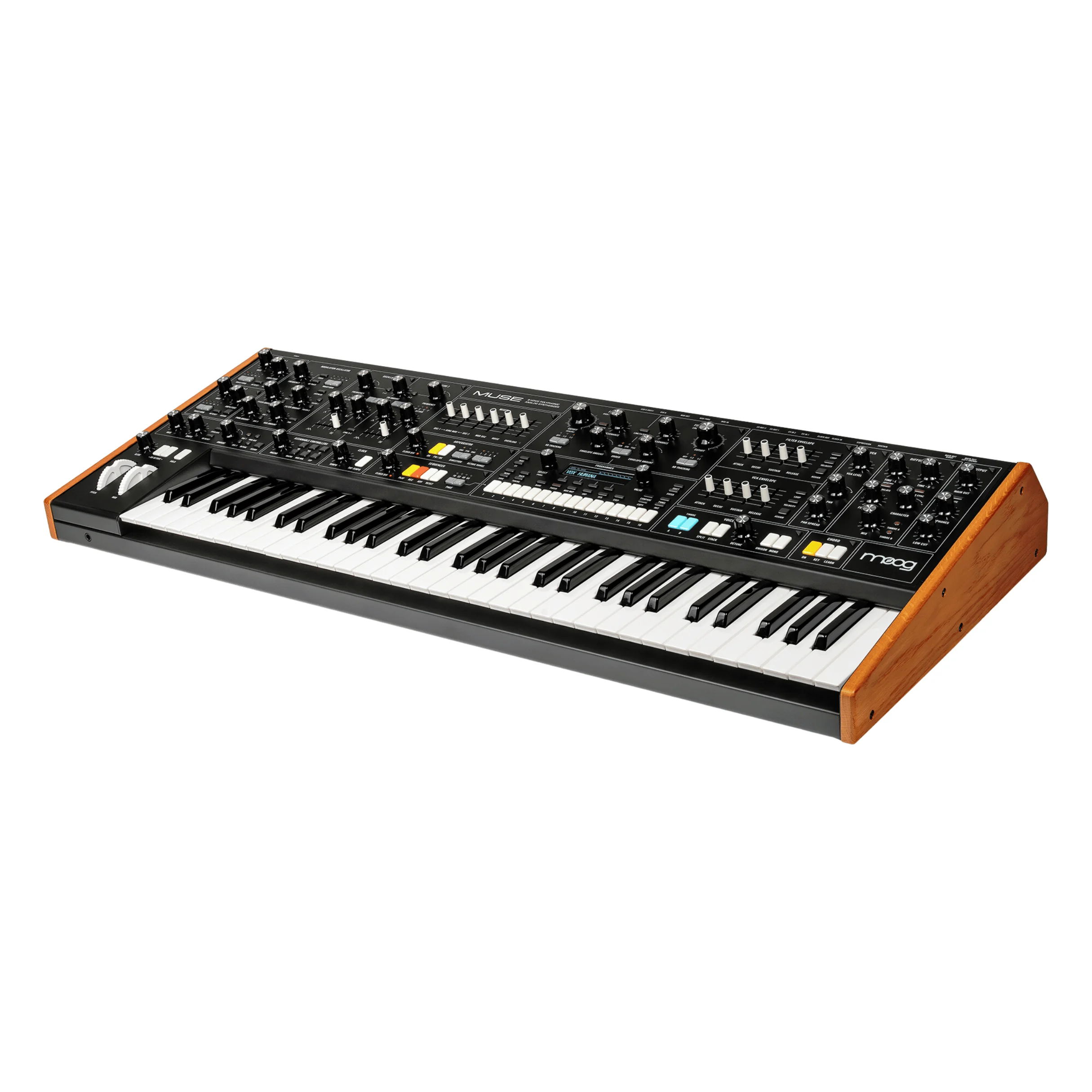 Moog Muse 8-voice bi-timbral analog synthesizer.