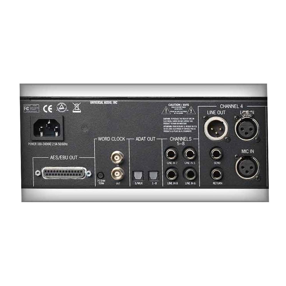 Universal Audio 4-710d Four-Channel Mic Pre front view