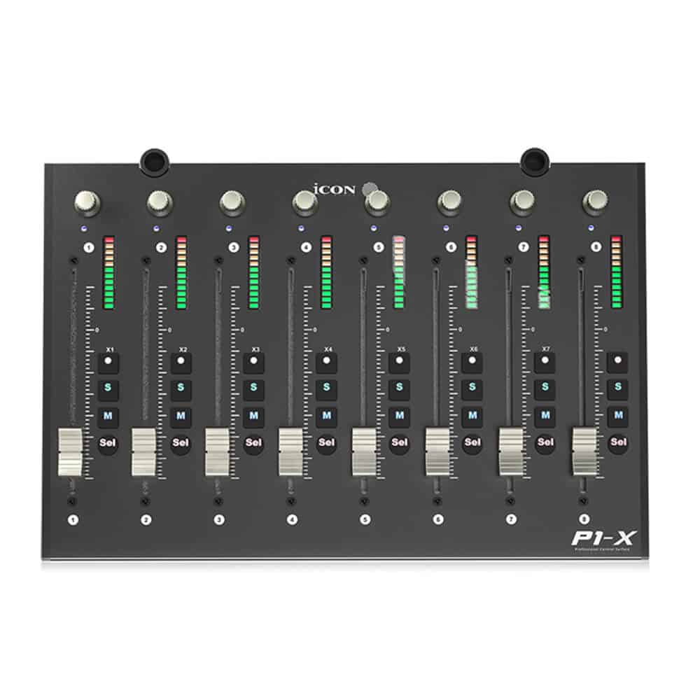 ICON Pro Audio P1-X DAW control expander with eight motorized faders
