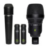LEWITT BEATKIT four-piece drum microphone set. LEWITT BEATKIT four-piece drum microphone set.