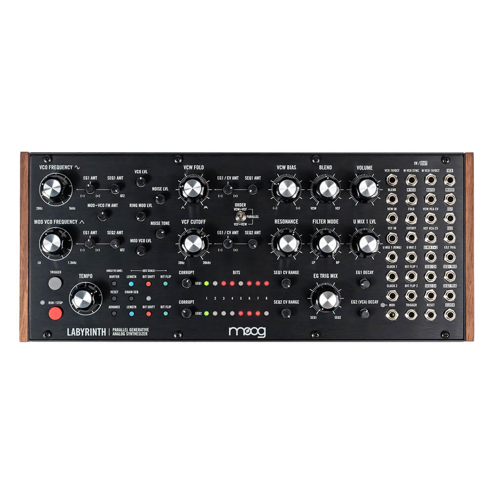 Moog Labyrinth parallel generative analog synthesizer.